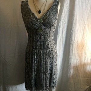 BAILEY 44  Silk Snake Print Tank Dress